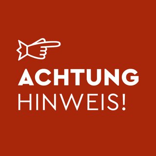 wichtiger Hinweis wichtiger Hinweis