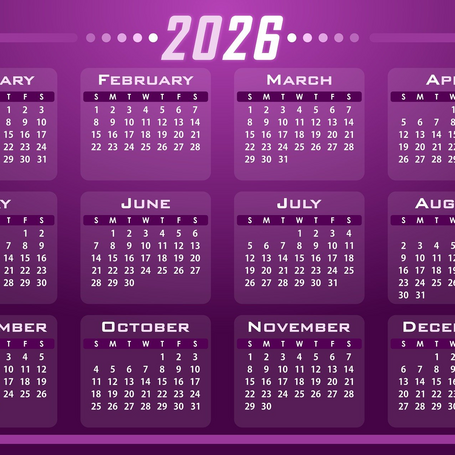Kalender 2026