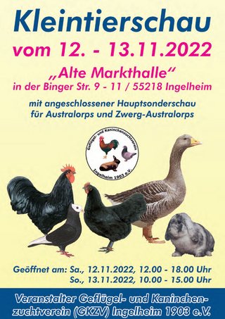 Kleintierschau am 12.+13.11.2022
